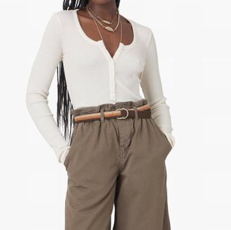 Xirena Kai Henley Top In Ivory