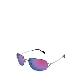 Cartier Zonnebril - unisex - Accessoires - Grijs - Maat: 58 MM Satijn