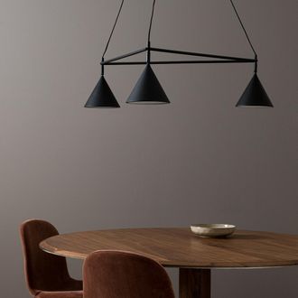AM.PM 3-cone driehoekige hanglamp, Moke