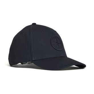Stone Island Caps, unisex, Blue, Size: ONE SIZE Logo Baseball Cap