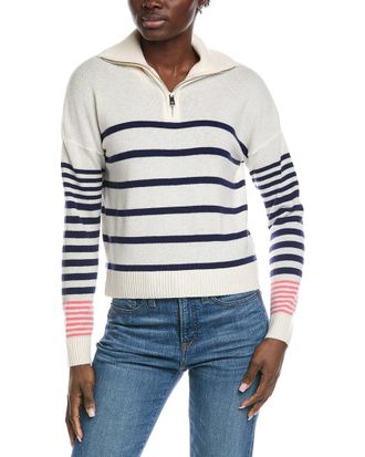 Brodie 1/4-Zip Wool & Cashmere-Blend Polo Sweater