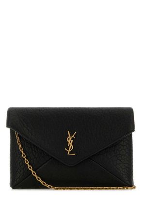 Saint Laurent Black Logo Mini Crossbody Bag