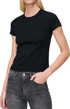 DL1961 Shrunken Cotton T-Shirt in Black at Nordstrom, Size X-Small
