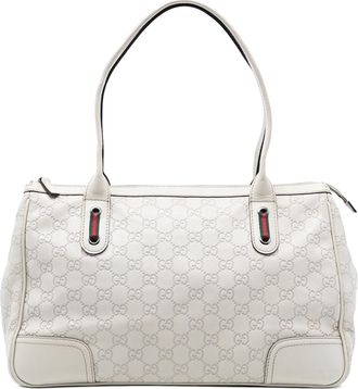 Gucci Pre-owned Womens Guccissima Princy Tote - Ivory Leather - One Size