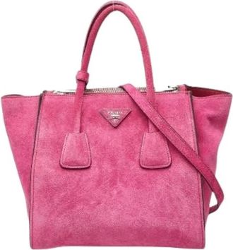 Prada Pre-owned Handbags, female, Pink, Size: ONE SIZE Pre-owned Vintage Shoulder Bag