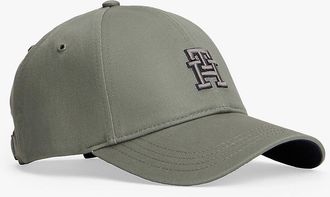 Tommy Hilfiger Mens Embroidered Monogram Baseball Cap - Green