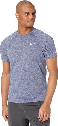 Nike Heather Short Sleeve Hydroguard Mens Swimwear Midnight Navy : 2XL, Polyester