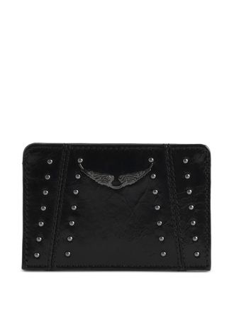 Zadig&Voltaire studded card holder - Black