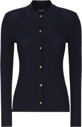 Max Mara Truien & Vesten, Dames, Blauw, L, Wol, Smmlimone Cardigan