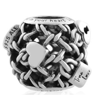 Pandora Openwork Chain Link Padlock Charm