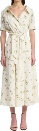Altuzarra Lydia Allover Petals Dress In Ivory
