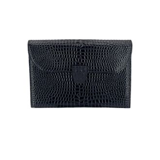 Saint Laurent Vintage leren clutch van Yves Saint Laurent met reli&euml;f