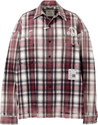 Miharayasuhiro Vintage Like Check shirt - men - Cotton - 44 - Red