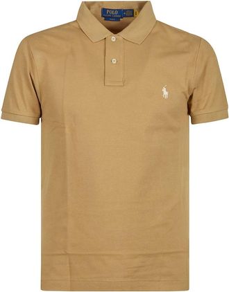 Polo Ralph Lauren Tops, Heren, Bruin, 2Xl, Slim Fit Polo Shirt