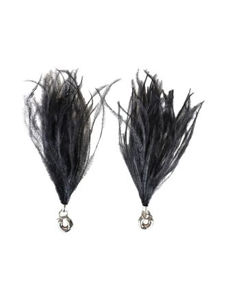 Jil Sander fringed earrings - Silver