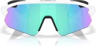 Oakley Stunt Devil Rectangle Sunglasses in Matte White/prizm Sapphire at Nordstrom