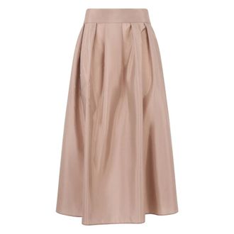 Max Mara Midi Skirts, female, Pink, Size: XS Smmeffetto Midi Skirt