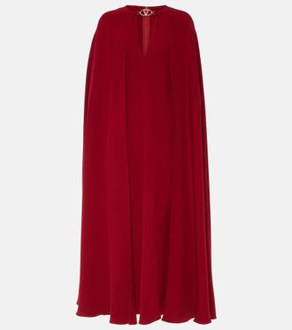 Valentino Cady Couture caped silk gown