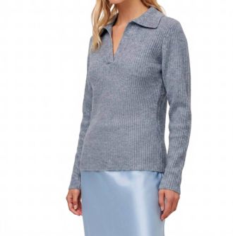 Fifteen Twenty Daphne Collared Sweater In Glacier