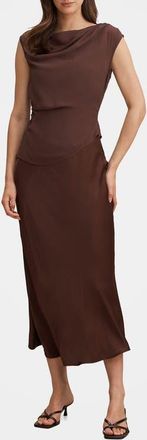 Ever New Aurora 2-Piece Maxi Dress in Chocolate at Nordstrom, Size 14