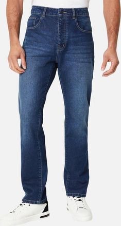 Maine Mens Maine Mens Plain Straight Jeans - Navy - Size: 36/30