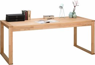Möbel Vogl Schreibtisch »Toronto, Bürotisch, aus Massivholz, oder Echtholzfurnier« In 2 Breiten, 180 cm und 140 cm