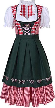 Generic Dirndl for Women Womens Halloween Oktoberfest Dress Body Sculpting Stage Costume Costume (A, XXL)
