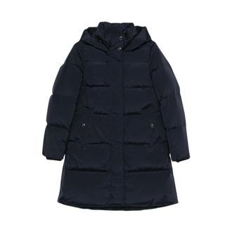 Woolrich Piumino Long Kelly - - Coats - Donna - Blu - L