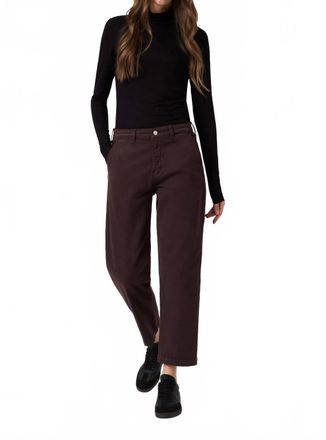 Mavi Lauren Straight Chino Pants In Currant Casual Twill
