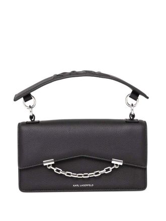 Karl Lagerfeld K/Seven Grainy leather cross body bag - Black