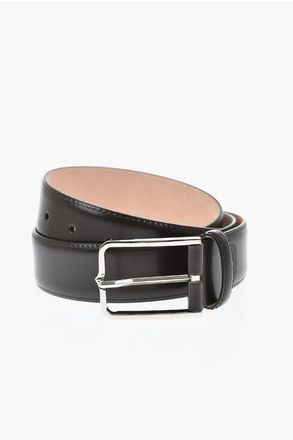 Corneliani Leather Belt With 30mm Metal Buckle size 95