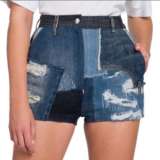 Dolce & Gabbana Patchwork Denim Shorts Size L