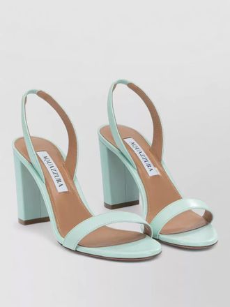 Aquazzura so nude block heel slingback sandals