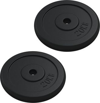 vidaXL Discos De Pesas Hierro Fundido 40 Kg Vidaxl