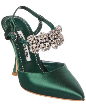 Manolo Blahnik Mabina 105 Satin Pump