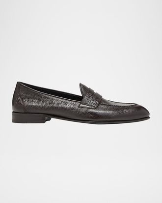 Brioni Men & apos;s Appia Deerskin Penny Loafers