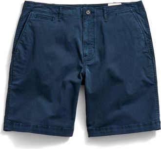 Billy Reid Mens Cotton Blend Chino Shorts in Carbon Blue at Nordstrom, Size 35