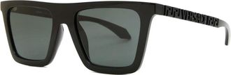 Versace Dark Grey Square Ladies Sunglasses VE4468U GB1/87 53
