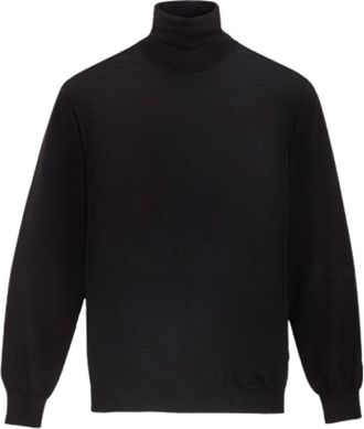 FILIPPO DE LAURENTIIS Turtleneck Trui - Heren - Coltruien - Zwart - 2XL - Wol - Truien & Vesten