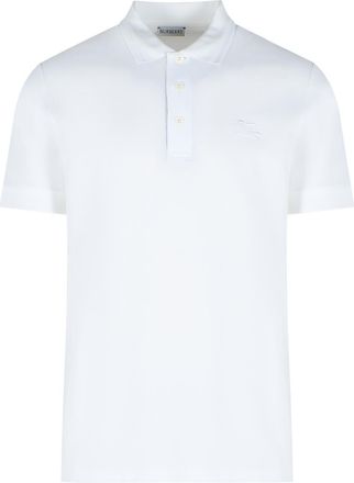 Burberry Eddie wit katoenen poloshirt