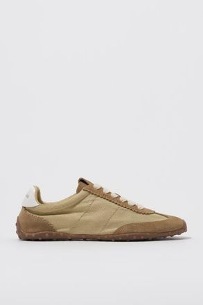 Bimba & Lola Suede And Fabric 13 29 Sneaker in Ochre at Nordstrom, Size 35
