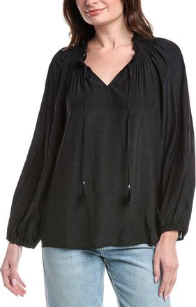 Tommy Bahama Silky Seas Smocked Peasant Top