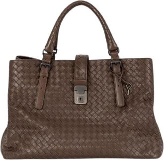 Bottega Veneta Pre-owned Roma Handtas - Dames - Vintage Handtas - Bruin - ONE Size - Leer - Vintage