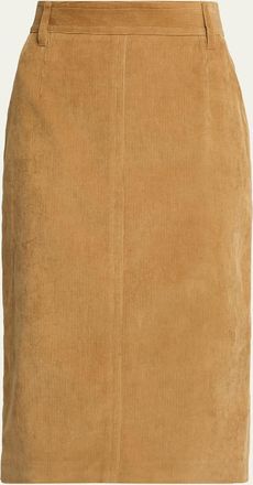 Maria McManus Corduroy Midi Pencil Skirt