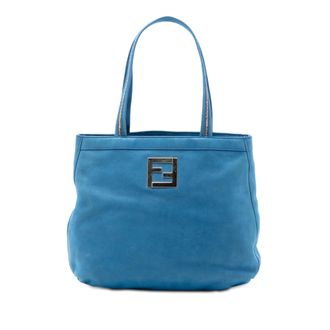 Fendi tweedehands Nubuck Ff Chains Tote