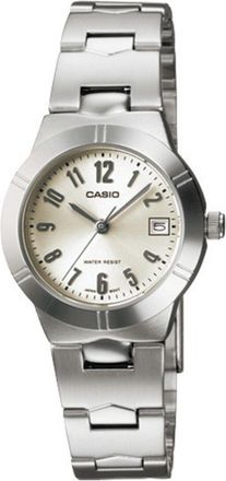 Casio Womens Champagne Dial Analog Watch with Stainless Steel Bracelet - LTP-1241D-7A2D