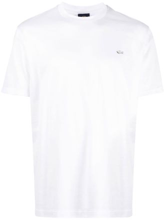 Paul & Shark logo-patch cotton T-shirt - Neutrals
