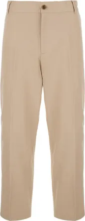 Maison Kitsuné Beige Straight Leg Chinos