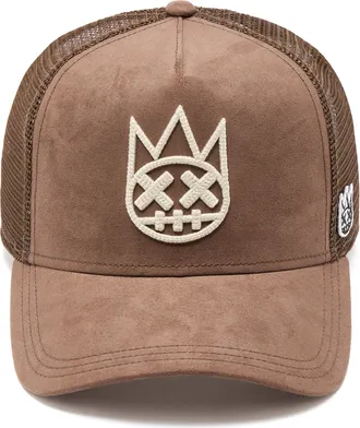 Cult of Individuality Logo Mesh Back Trucker Hat In Pinecone