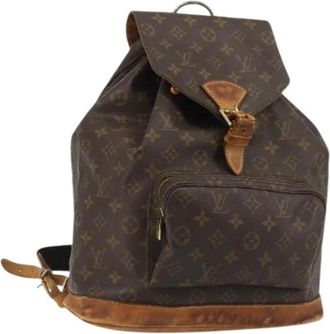 Louis Vuitton Pre-owned Backpack - Dames - Vintage Rugzakken - Bruin - ONE Size - Leer - Vintage